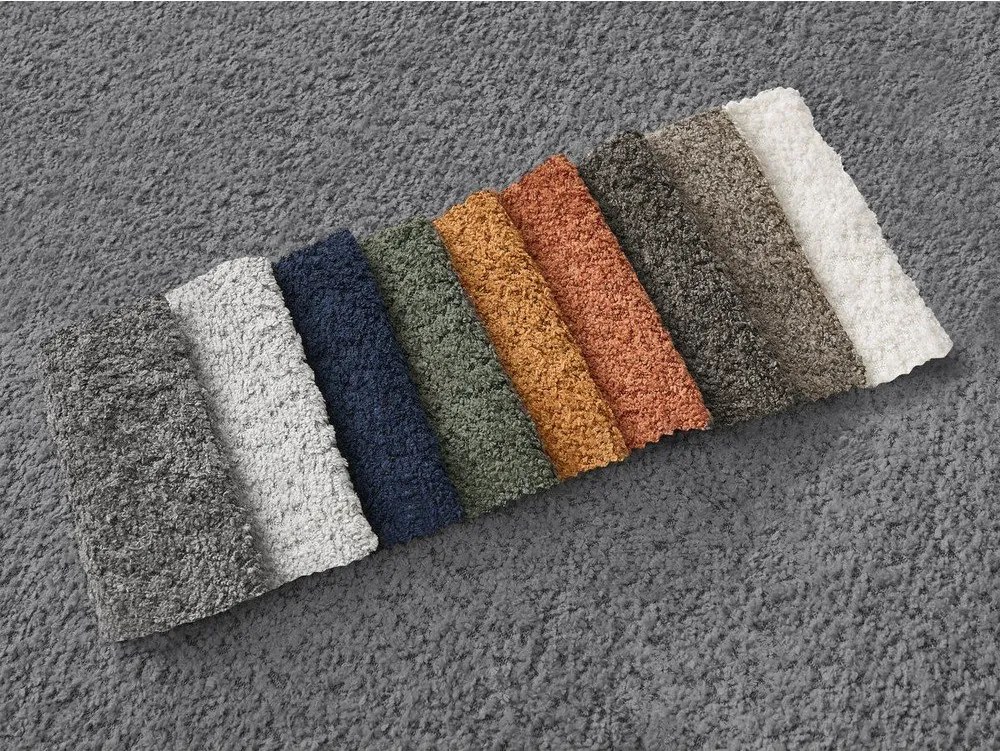 Sivá rohová pohovka z textílie buklé (ľavý roh/s leňoškou) Azra – Bobochic Paris