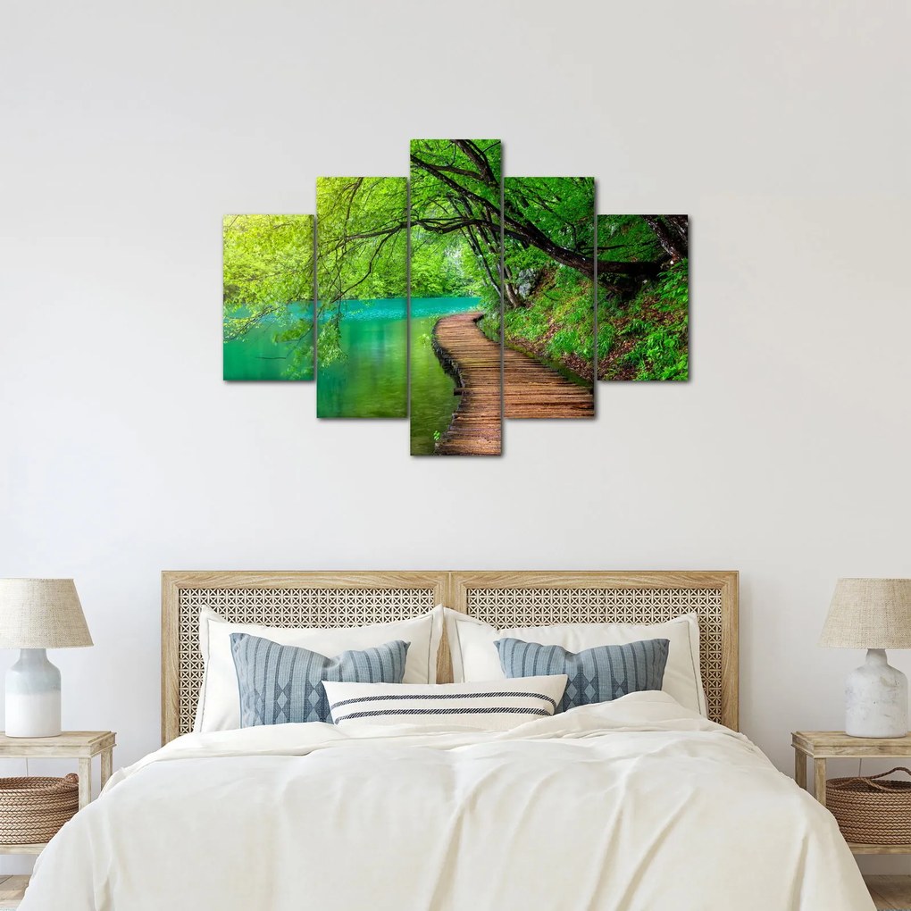 Obraz - Plitvické jazerá (150x105 cm)