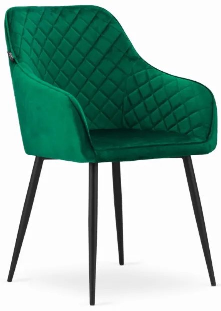 TRENDIE Zamatová stolička Budapest zelená