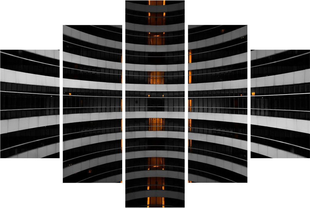 Abstraktný obraz - budova (150x105 cm)