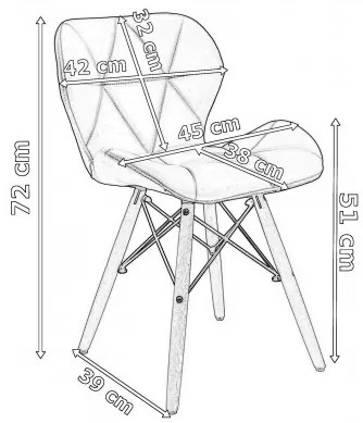 Jedálenská stolička MURET zamatová, tmavozelená