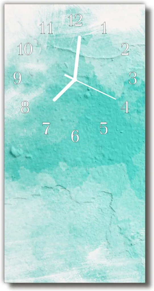 Nástenné hodiny vertikálne  Múry zelenej farby