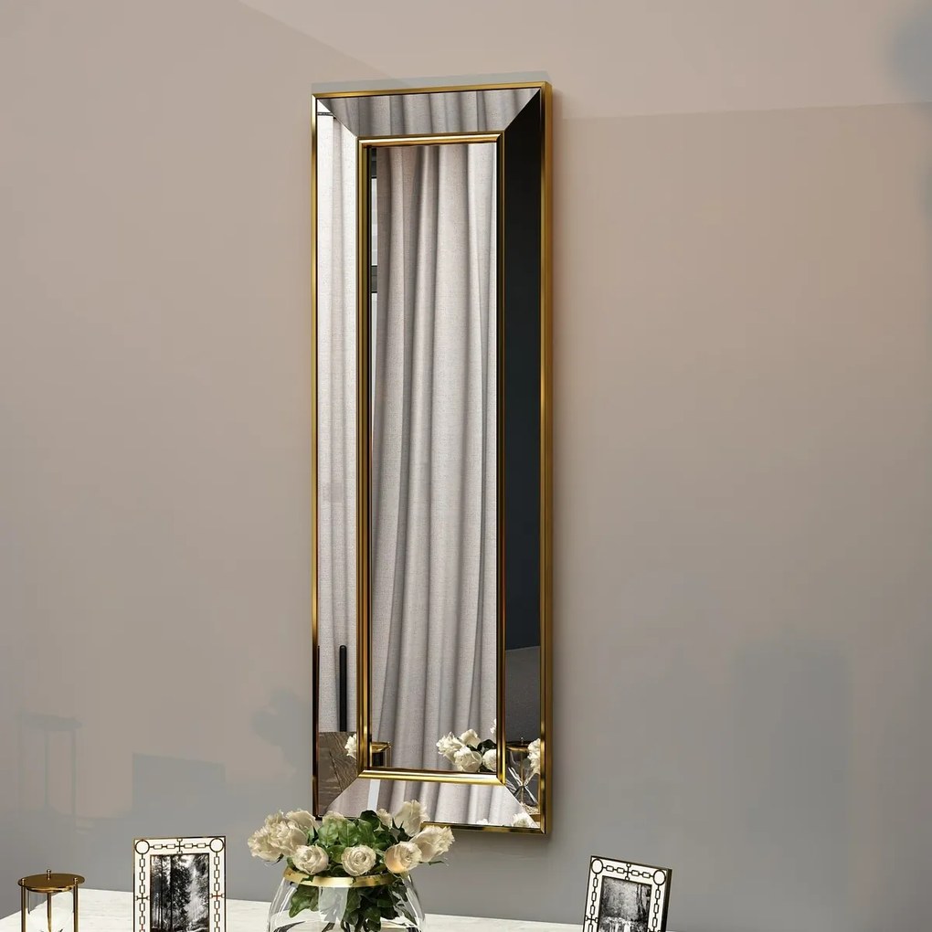 Zrkadlo Carlos Gold 30 x 90 cm