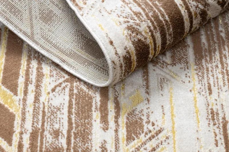 styldomova Tmavo béžový FEME koberec B402 vintage
