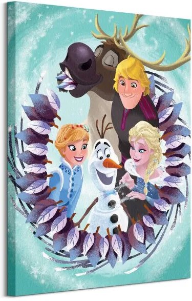 Obraz na plátne Disney Olaf's Frozen Adventure Group 60x80cm WDC100355