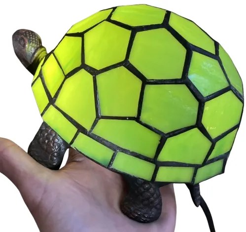 Detská lampa KORYTNAČKA Green Tiffany štýl 21*14