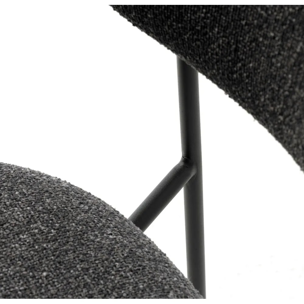 Tmavosivá jedálenská stolička Zama – Unique Furniture