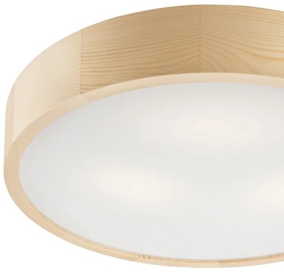 Stropné svietidlo NATURAL 3xE27/60W/230V, pr. 47 cm, borovica