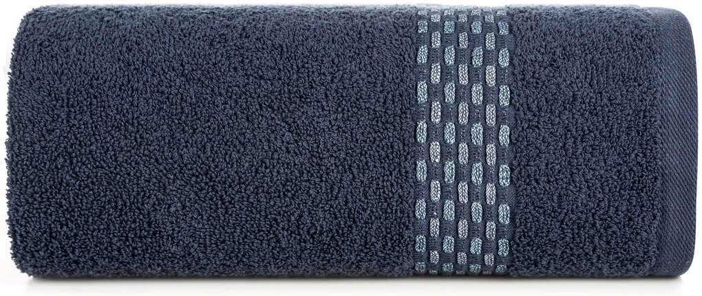 BAVLNENÝ UTERÁK RIVA SADA 3KS 70X140 CM TMAVOMODRÁ