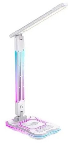 LED RGB Stmievateľná nabíjacia dotyková stolná lampa LED/7,5W/5V 2700-5300K biela