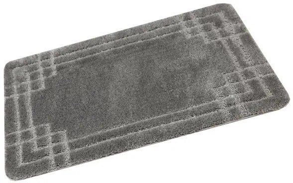 Kúpeľňový koberček Sego sivý, mozaika