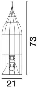 Dizajnová stojaca lampa Naos B