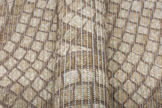 Kúpelňová penová rohož 222B Mozaika hnedá