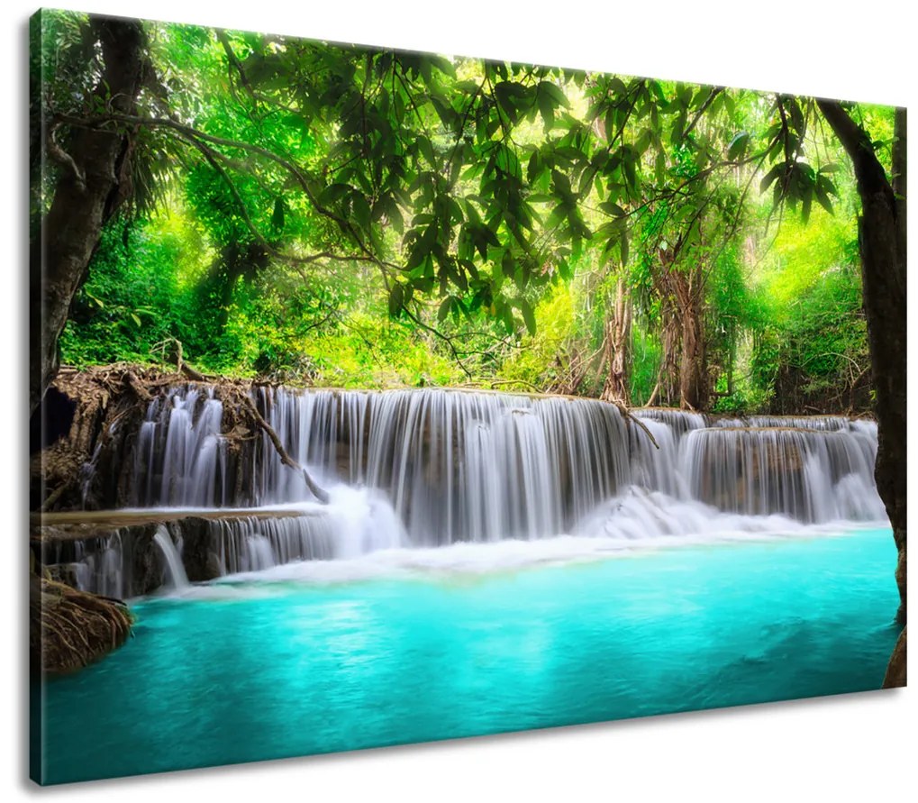 Gario Obraz na plátne Nádherný vodopád v Thajsku Rozmery: 120 x 80 cm