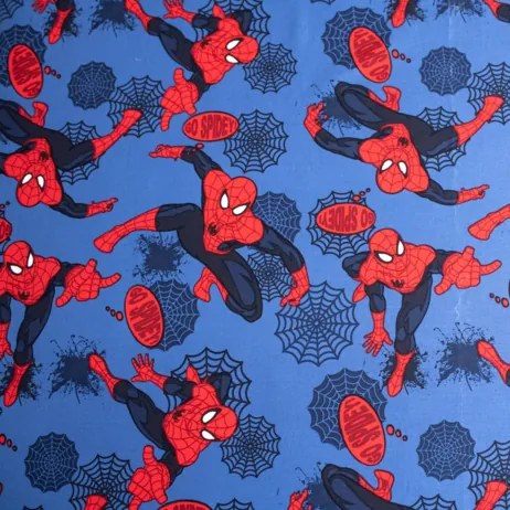 Jerry Fabrics Bavlnené napínacie prestieradlo 90x200 + 25 cm - Spider-man "06"