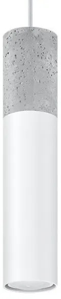 Sollux SL.0647 - Luster na lanku BORGIO 1xGU10/40W/230V betón/kov biela