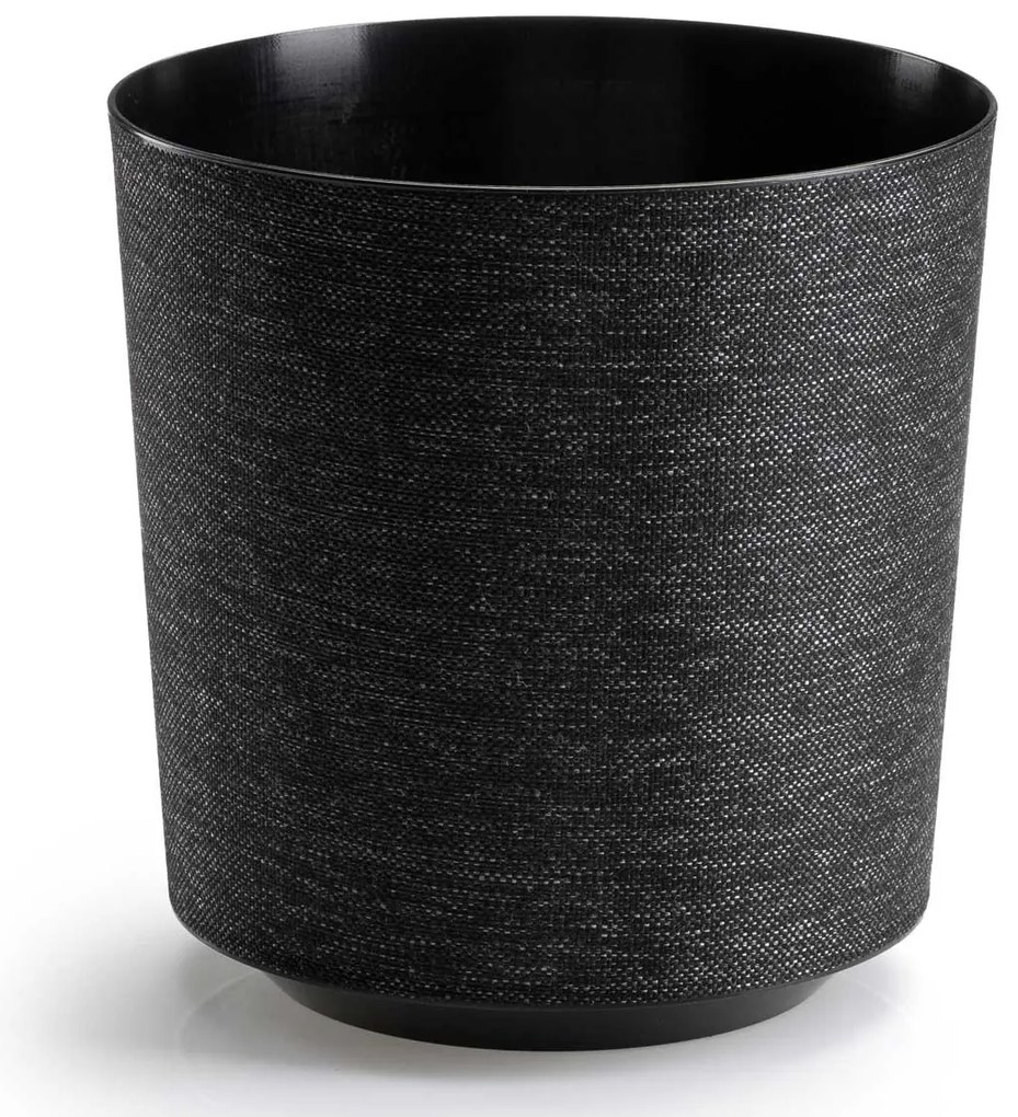 PLASTOVÝ KVETINÁČ ALOE TX 19,5X20 CM ČIERNA