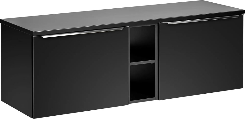 Comad Kúpeľňová skrinka pod umývadlo set Santa Fe Black 140 čierna