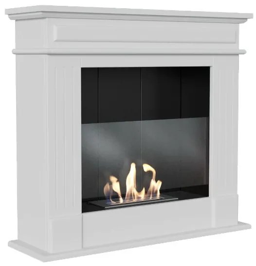 Stojaci biokrb so sklom biely November s vlastnou montážou