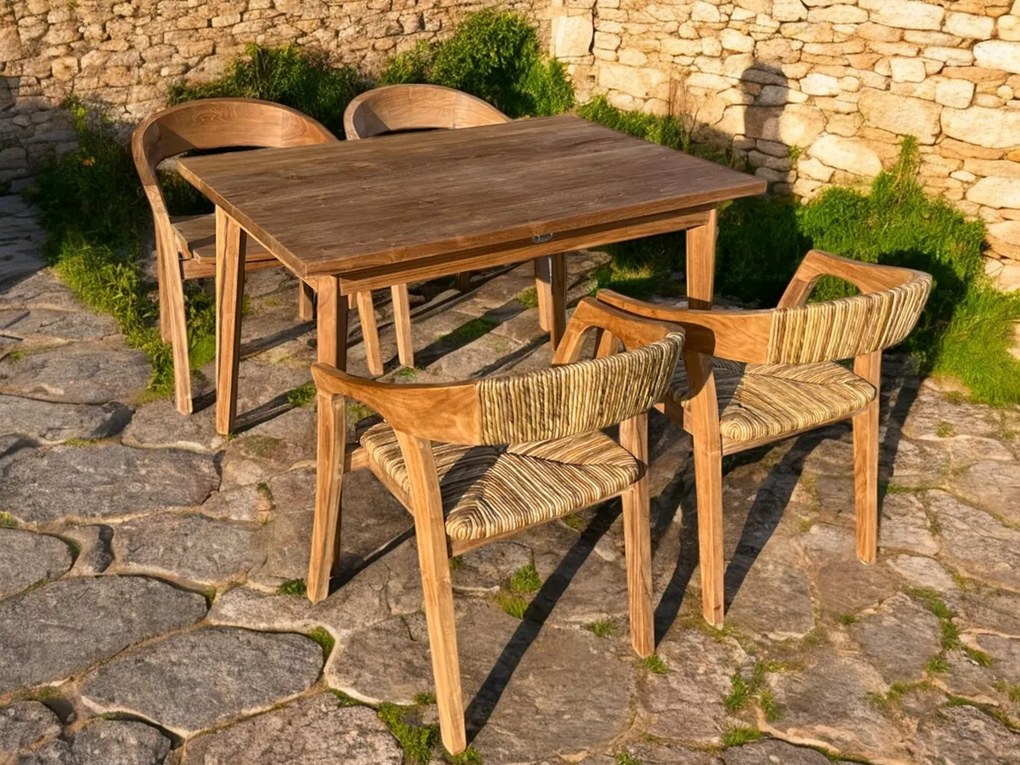 ROSARIO 120cm+ISABELLA SET - teakový nábytok