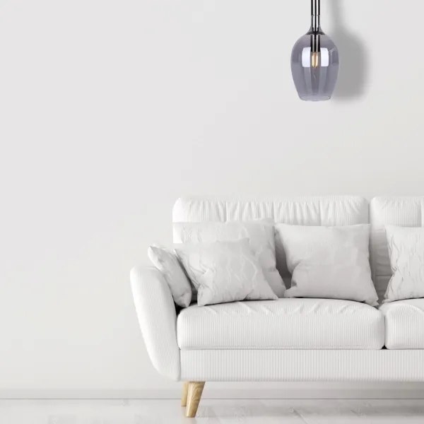 Luster na lanku TANGO 1xE14/40W/230V čierna