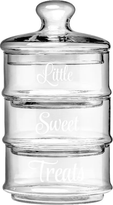 Sada 3 sklenených dóz Premier Housewares Little Sweet Treats