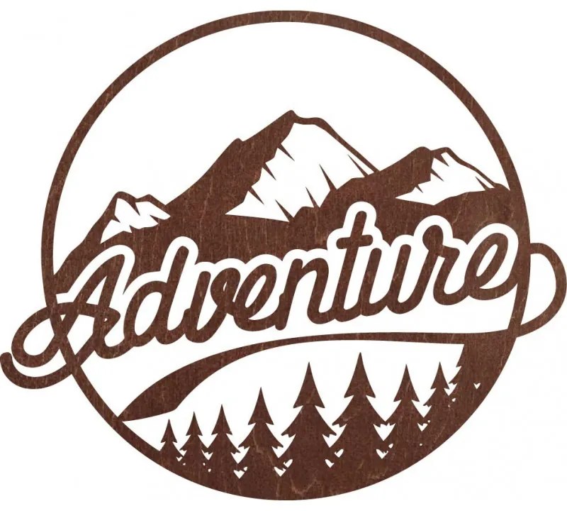 Drevený obraz na stenu s prírodným motívom adventure| SENTOP PR0421