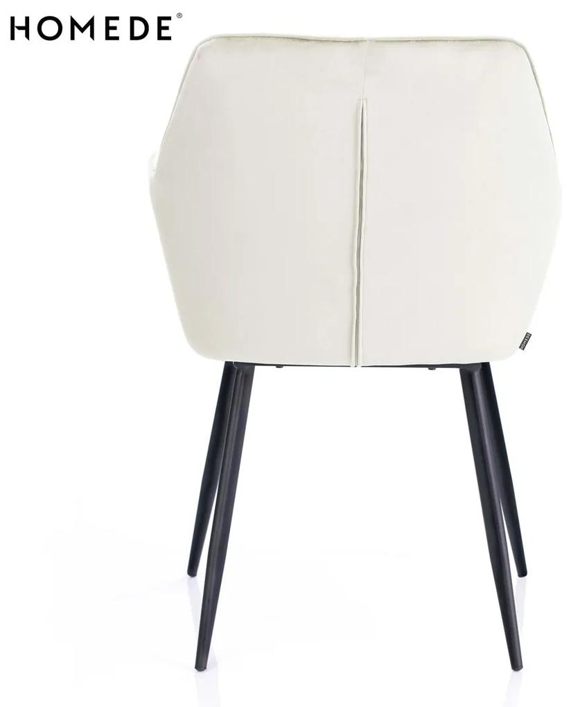 Dizajnová stolička Vialli krémová