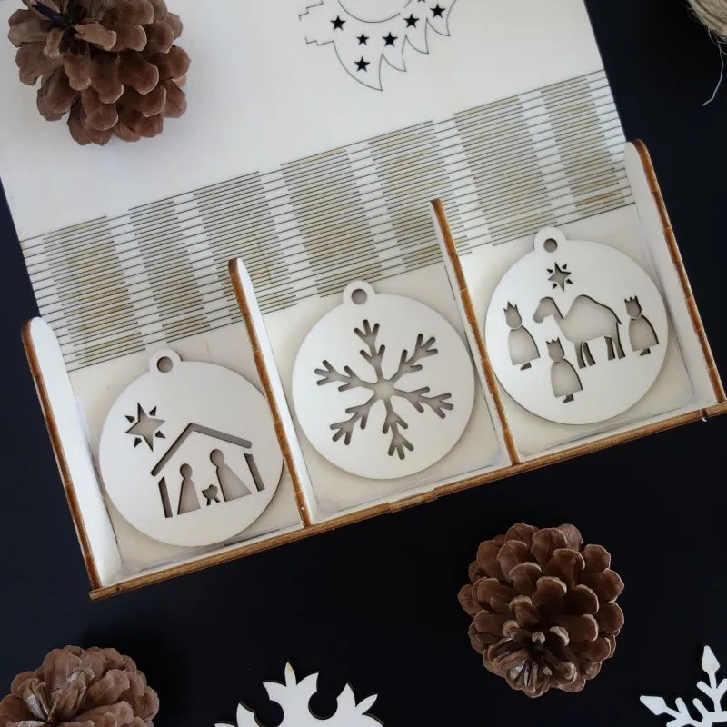 Vianočné ozdoby z dreva a plastu, Vianočné dekorácie drevené , drevené doplnky PR0099-Christmas deco HEU-