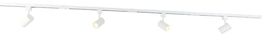 Moderný koľajnicový systém so 4 bodovými svetlami biely 1-fázový - Iconic Yade