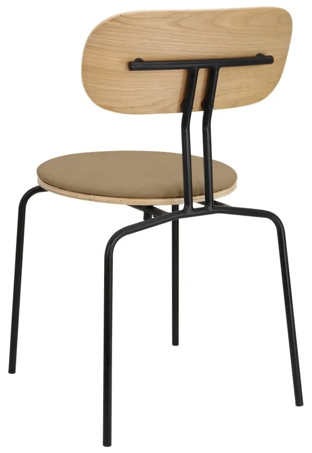 Čierno-svetlo hnedá jedálenská stolička Curious – UMAGE