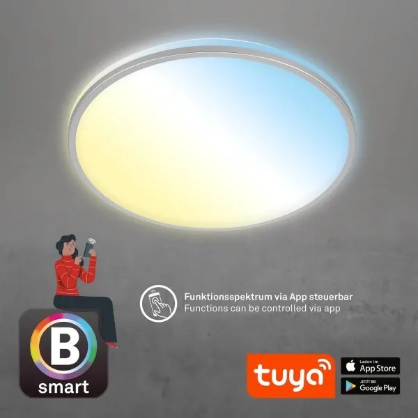 Briloner 3065-014 - LED stmievateľné stropné svietidlo IVY 42 W/230 V Wi-Fi Tuya priemer 49 cm + diaľkový ovládač