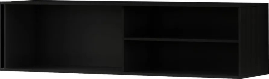 AKCIA Závesný TV stolík MEORATI 150x40 cm, čierna/dub artisan II. trieda