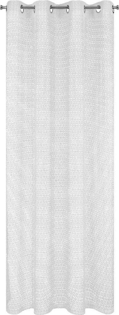 ZÁVES NA KRÚŽKOCH LARA 140X250 CM BIELA