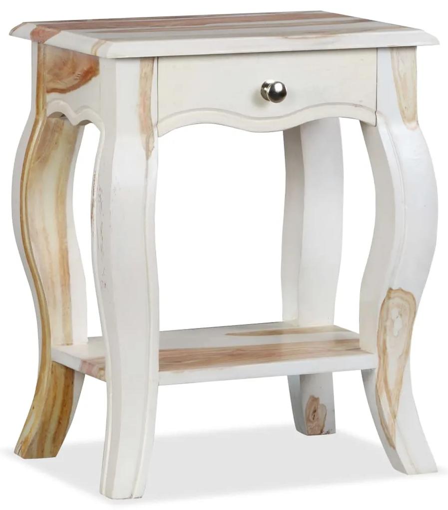 Nočný stolík, sheeshamový masív 40x30x50 cm