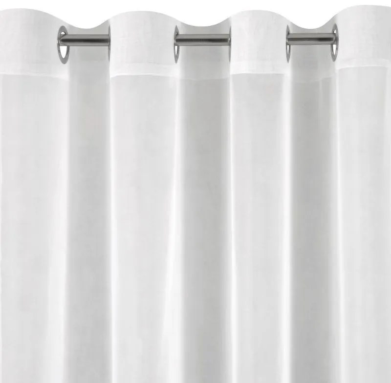 Biela záclona na krúžkoch LUCY 350x150 cm