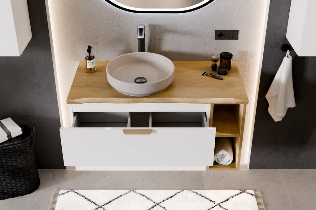 Comad Kúpeľňová skrinka pod umývadlo Aster White 80 biela