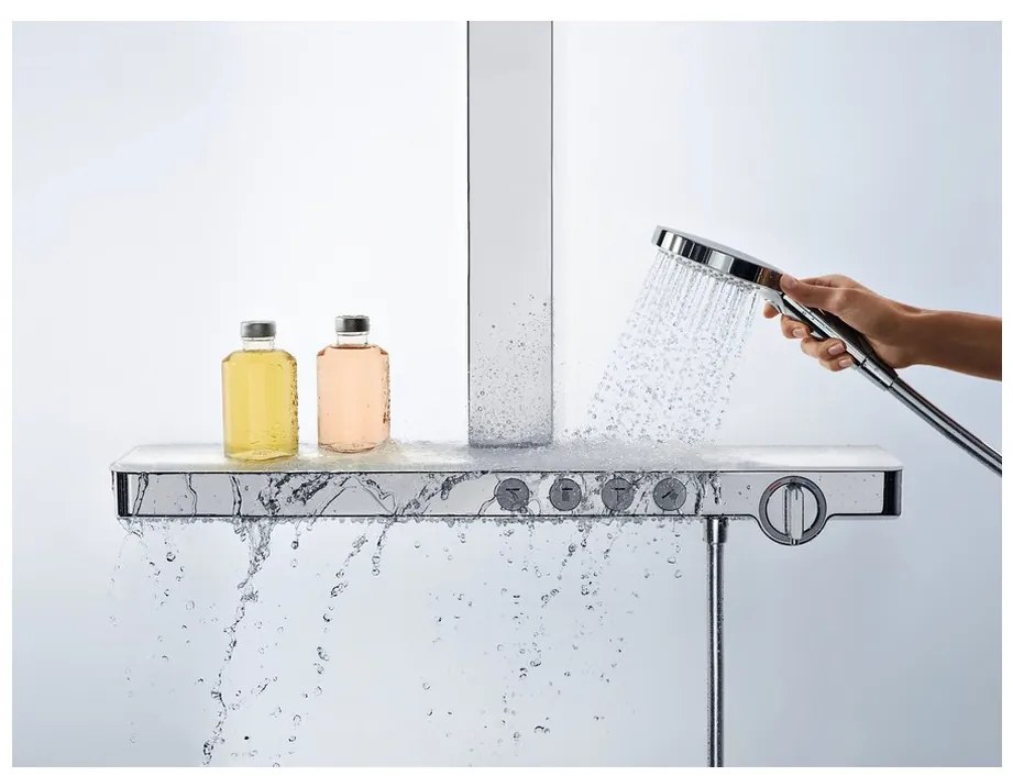 Hansgrohe Rainmaker Select, Showerpipe 460, 3jet s termostatom, biela/chrómová, HAN-27106400