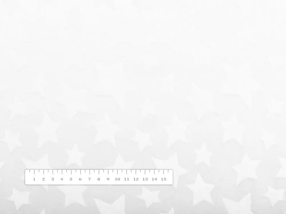 Biante Detská obliečka na vankúš Minky hladká MKH-006 Hviezdičky - Snehovo biela 35 x 45 cm