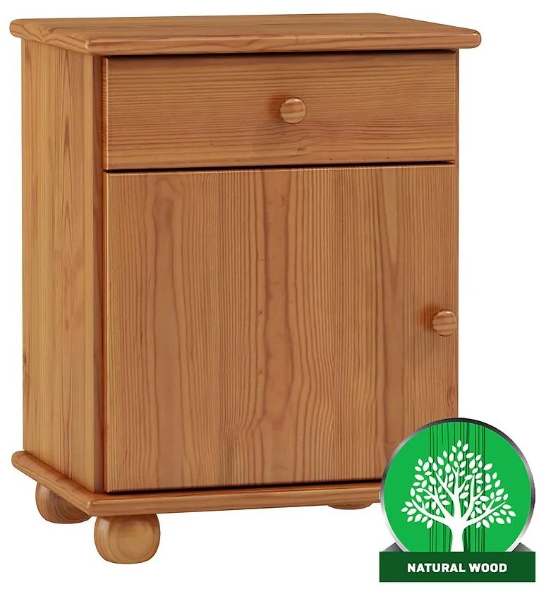 Nočný stolík jelša