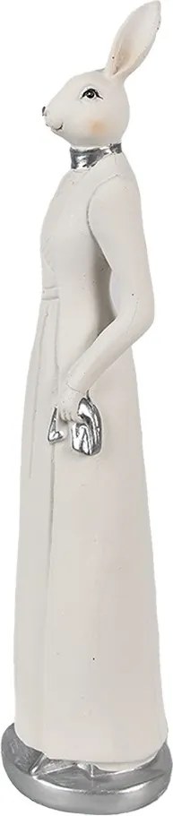 Dekorácia králičia dáma v šatách - 8*7*28 cm