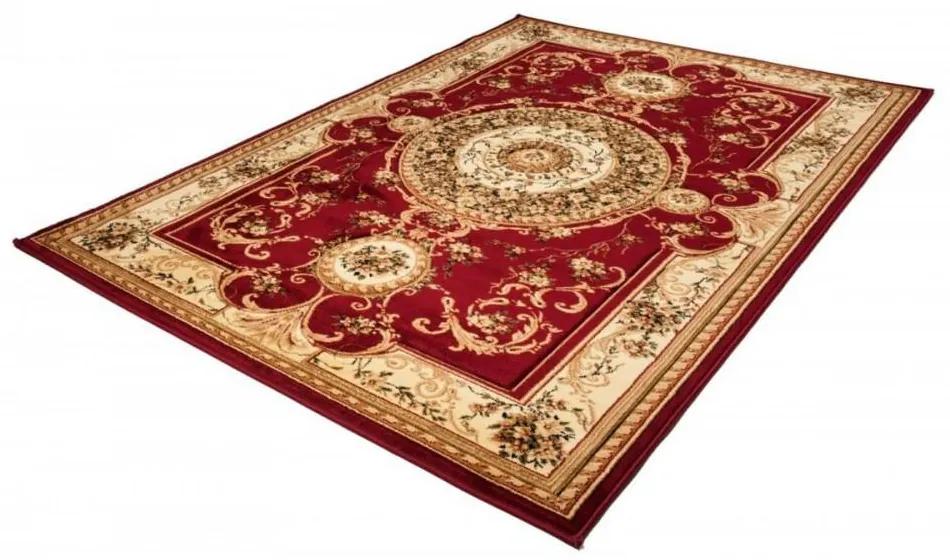 Kusový koberec klasický vzor 3 bordó 60x100cm