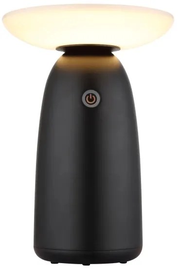 Globo 36625S - LED Stmievateľná solárna dotyková lampa LED/10W/3,7V IP54 čierna