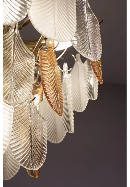 MAXLIGHT P0417 - Luster na reťazi ARWENA 7xE14/40W/230V pr. 50 cm zlatá