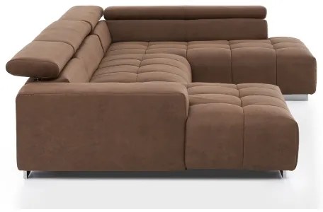Rohová sedacia súprava do U TROPEA pravá hnedá