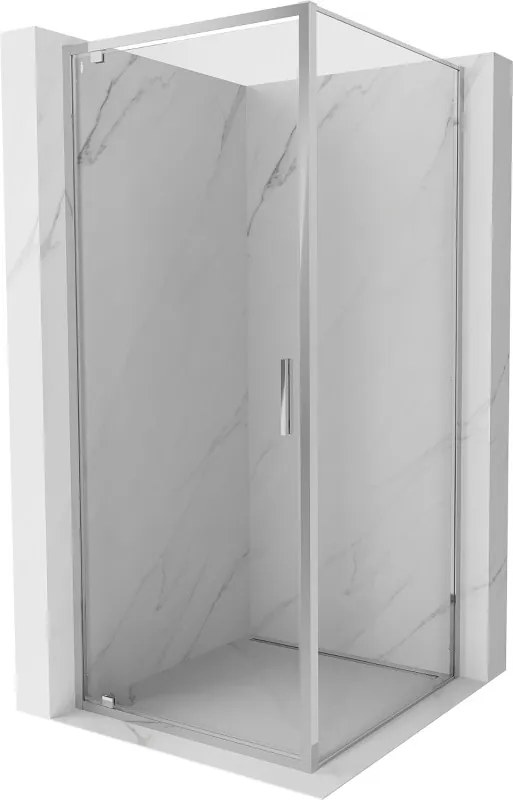 Mexen Exo, sprchovací kút s krídlovými dverami 75 x 75 cm, 6mm číre sklo, chrómový profil, 8181-075-075-01-00