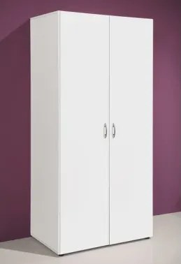 Šatníková skriňa Base, biela%