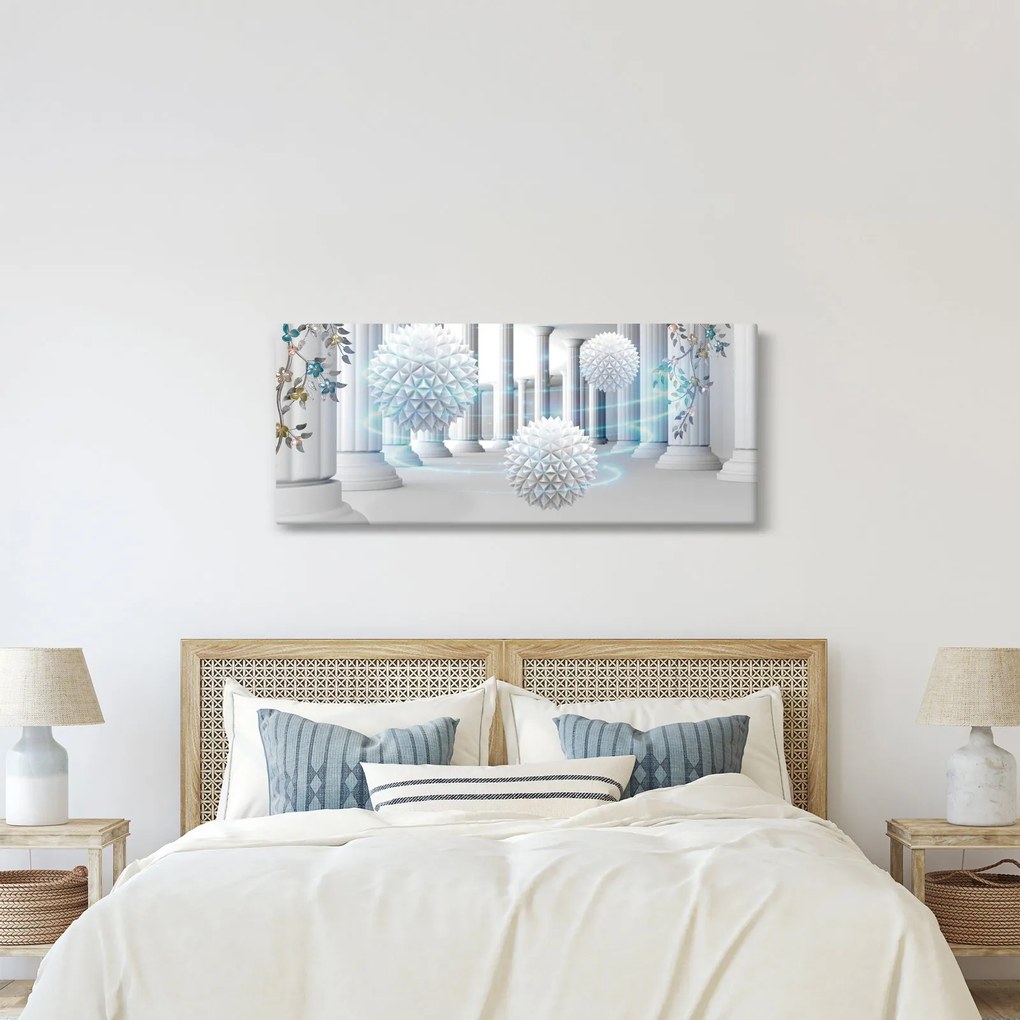 Abstraktný obraz v antickom štýle (120x50 cm)
