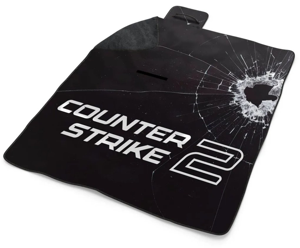 Sablio Plážová deka Counter Strike 2 Priestrel: 200x140 cm