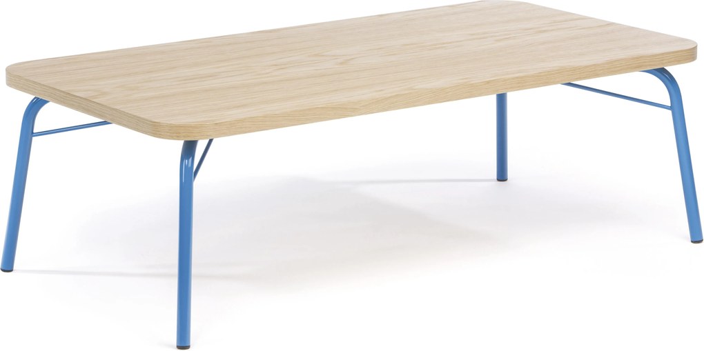 Woodman Ashburn konferenčný stôl dub/modrá, béžová/modrá